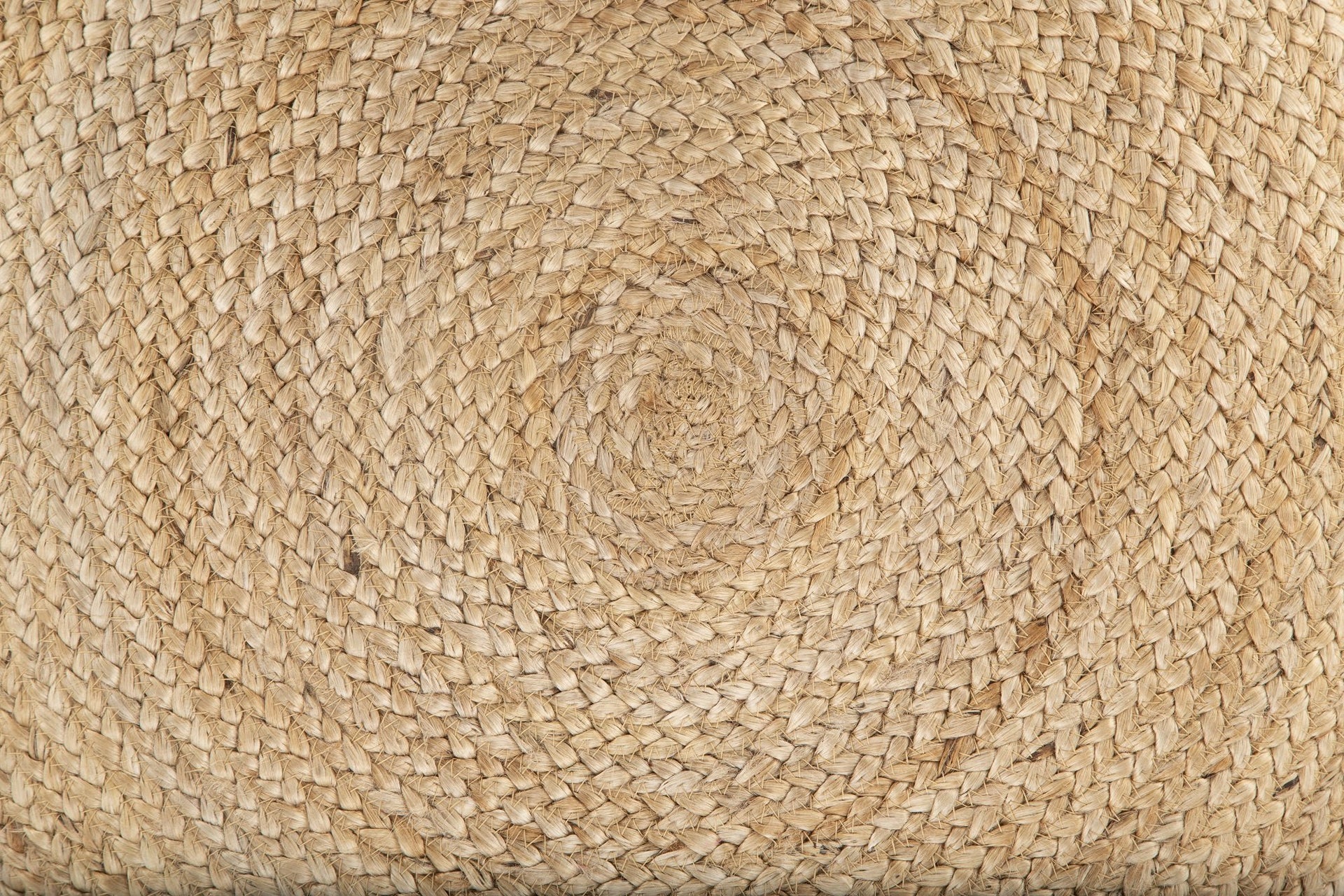 Ava Round Jute Pouf NATURAL 26x7 Big Bedding Australia