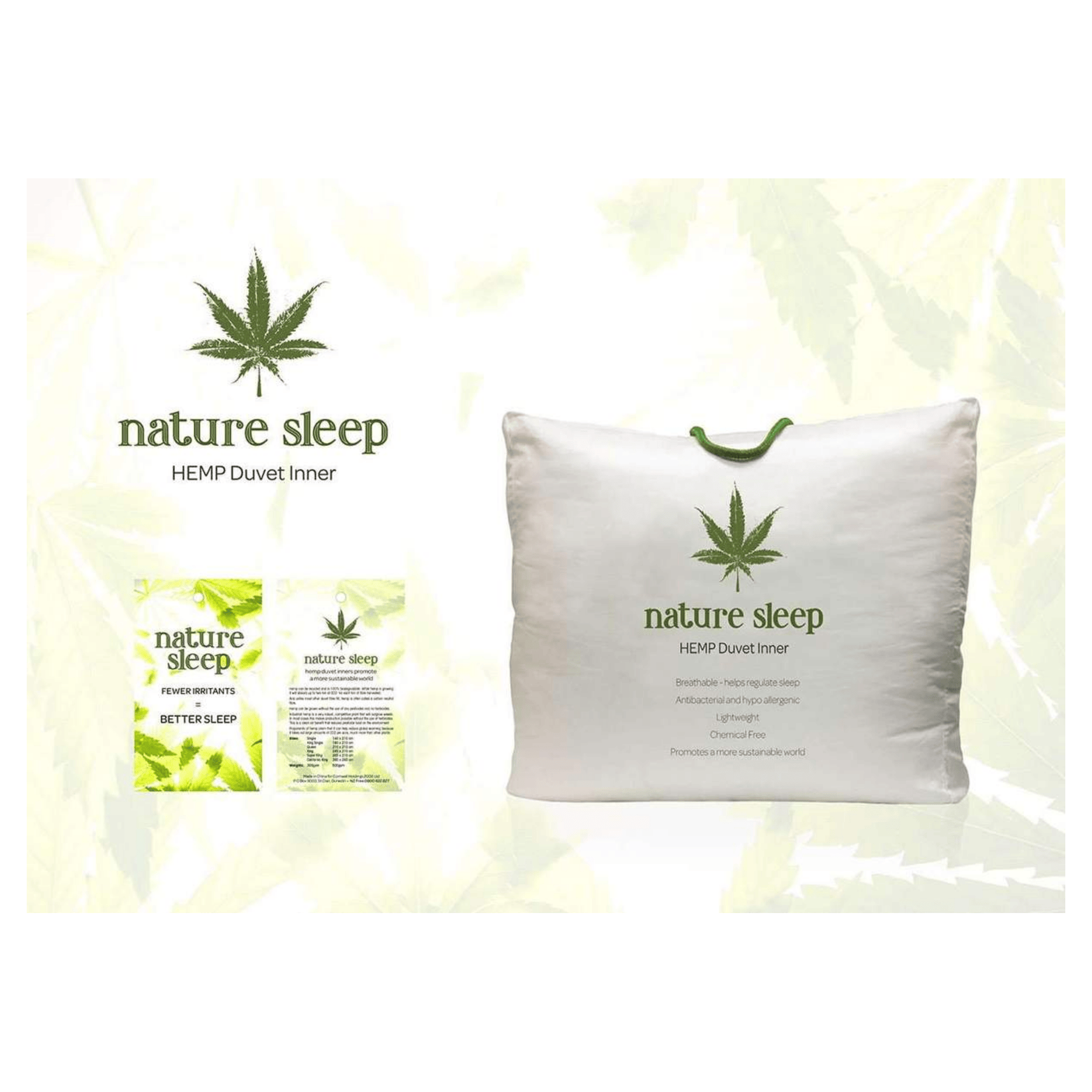 Natures Bedding Co Duvet/Quilt Natures Bedding Co HEMP 500Gsm Duvet