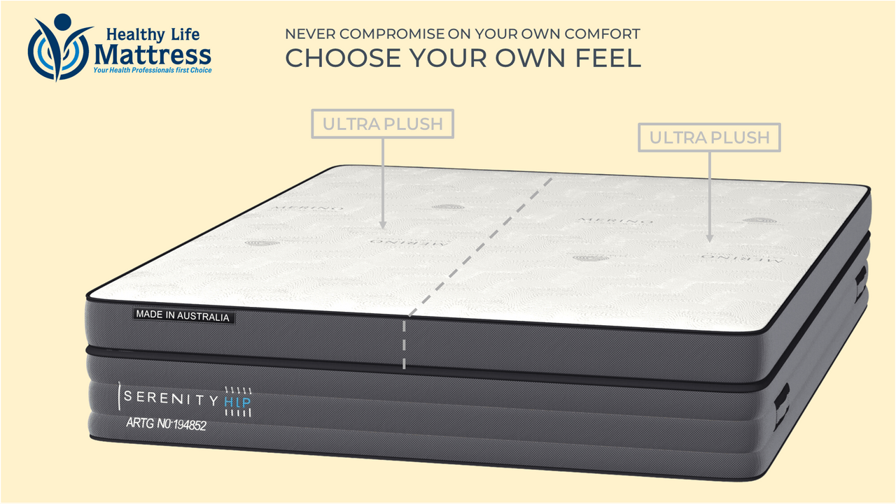 Oasis Sleep Mattresses Oasis Sleep Serenity King Split Feel Mattress – Both Sides Ultra Plush