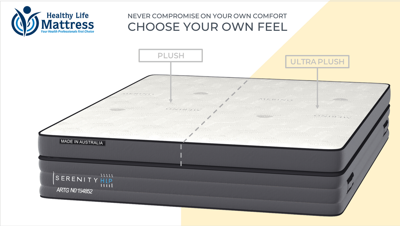 Oasis Sleep Mattresses Oasis Sleep Serenity King Split Feel Mattress – One Side Plush / Other Side Ultra Plush