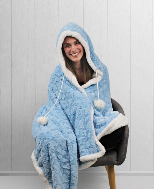 Odyssey Living Pajamas Blue Odyysey Living Nordic Hooded Poncho