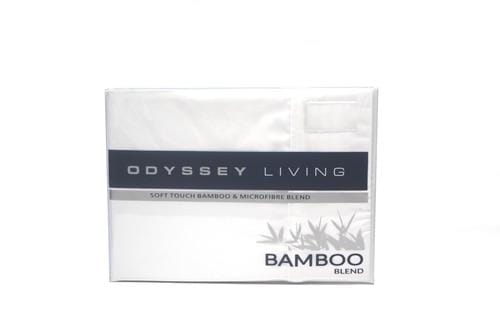Odyssey Living Bed Sheets Odyssey Living Bamboo Blend Sheet Sets - White