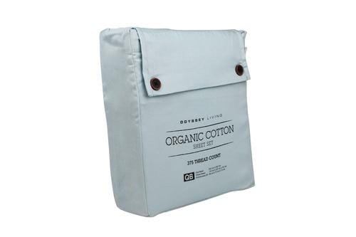 Odyssey Living Bed Sheets Odyssey Living Organic Cotton Sheet Sets - Cloud Blue
