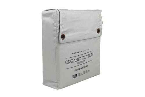 Odyssey Living Bed Sheets Odyssey Living Organic Cotton Sheet Sets - Silver