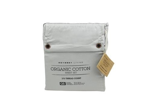 Odyssey Living Bed Sheets Odyssey Living Organic Cotton Sheet Sets - Silver
