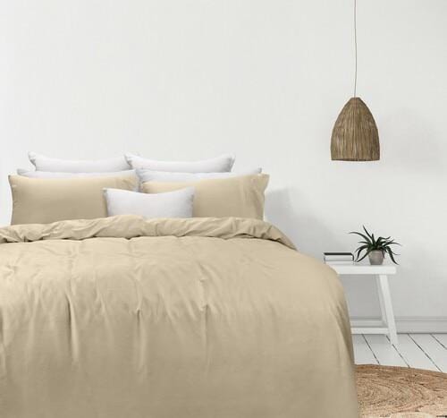 Odyssey Living Quilt Cover Odyysey Living Organic Cotton Quilt Cover Sets - Linen