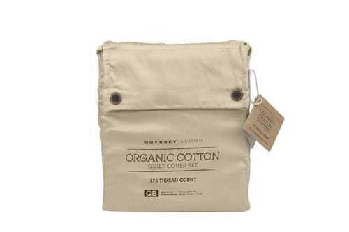 Odyssey Living Quilt Cover Odyysey Living Organic Cotton Quilt Cover Sets - Linen