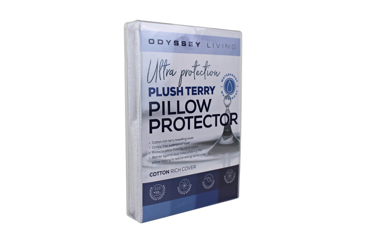 Odyssey Living Mattress Protector Odyysey Living Waterproof Plush Terry Mattress Protector