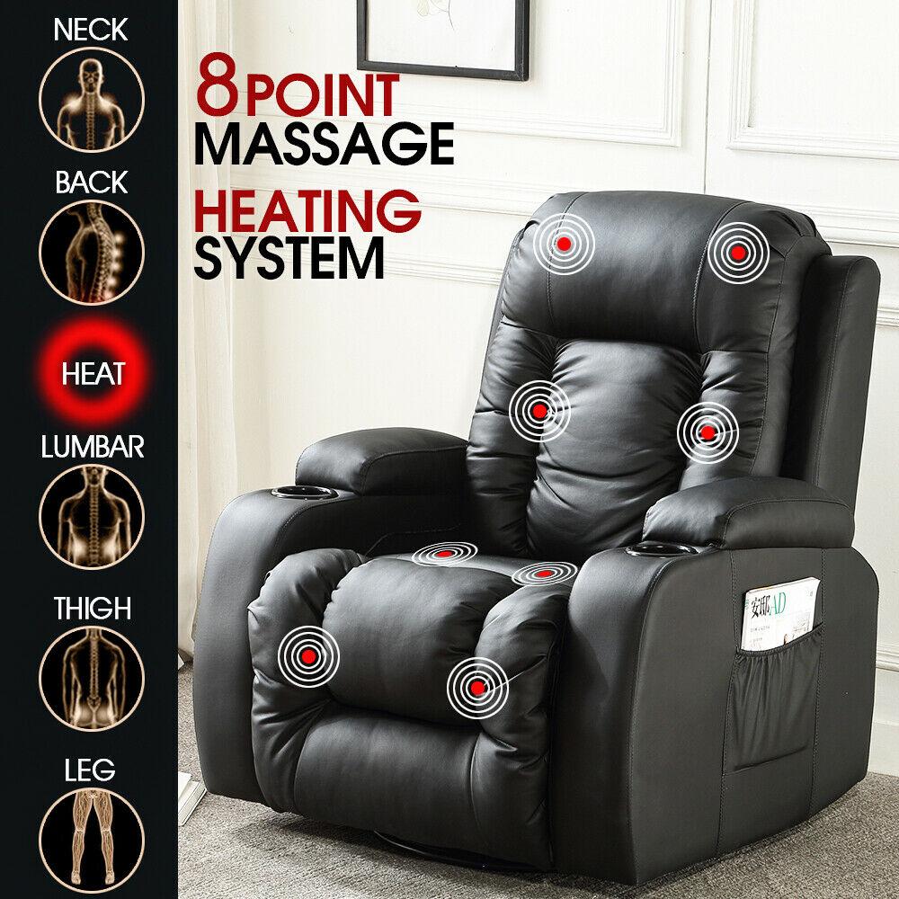 Electric Massage Chair Zero Gravity Chairs Recliner Full Body Back Neck Levede