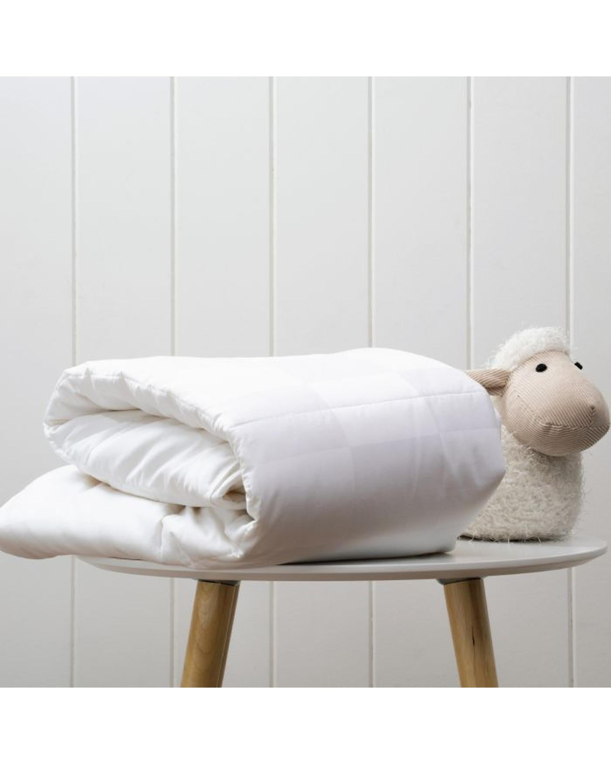 Onkaparinga Baby Australian Made Australian Wool Cot Size Quilt 250gsm Onkaparinga