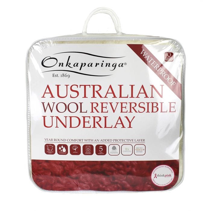 Onkaparinga Underblanket Onkaparinga Wool Reversible Waterproof Underlay