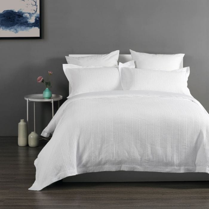 Onkaparinga Quilt Cover Onkaparinga Yarra Quilt Cover Set - White