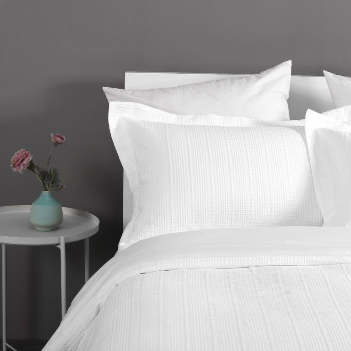 Onkaparinga Yarra Quilt Cover Set - White Onkaparinga