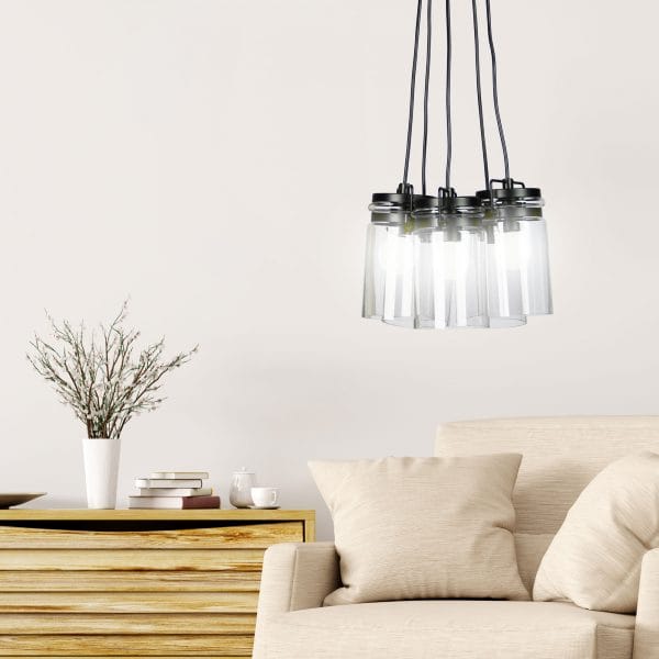 Oriel Lighting Lamp AGAR 5 Light Pendant Light
