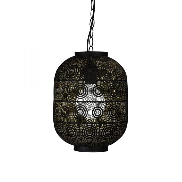Oriel Lighting Lamp ALHAMBRA.25 Pendant Light Laser Cut Metal Pendant with Gold Inner