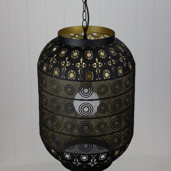 Oriel Lighting Lamp ALHAMBRA.35 Pendant Light Laser Cut Metal Pendant with Gold Inner