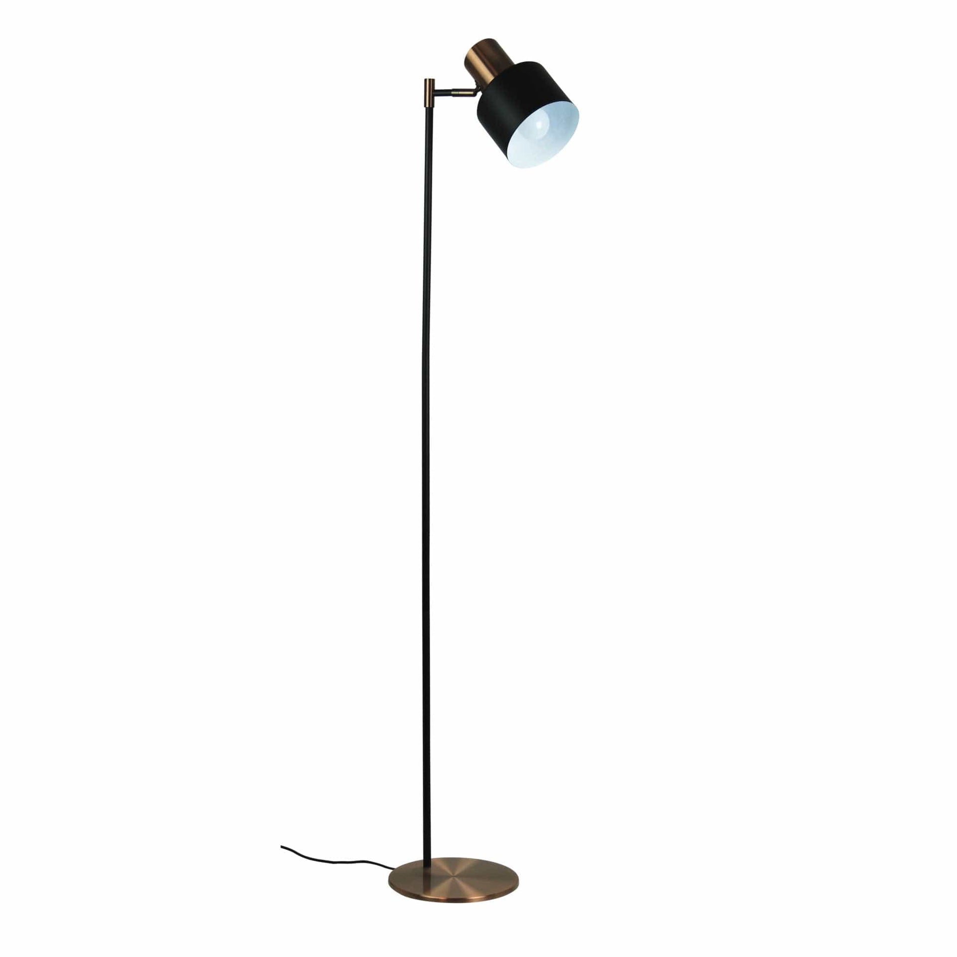 Oriel Lighting Lamp ARI FLOOR Mid-century Task Lamp with Brushed Copper