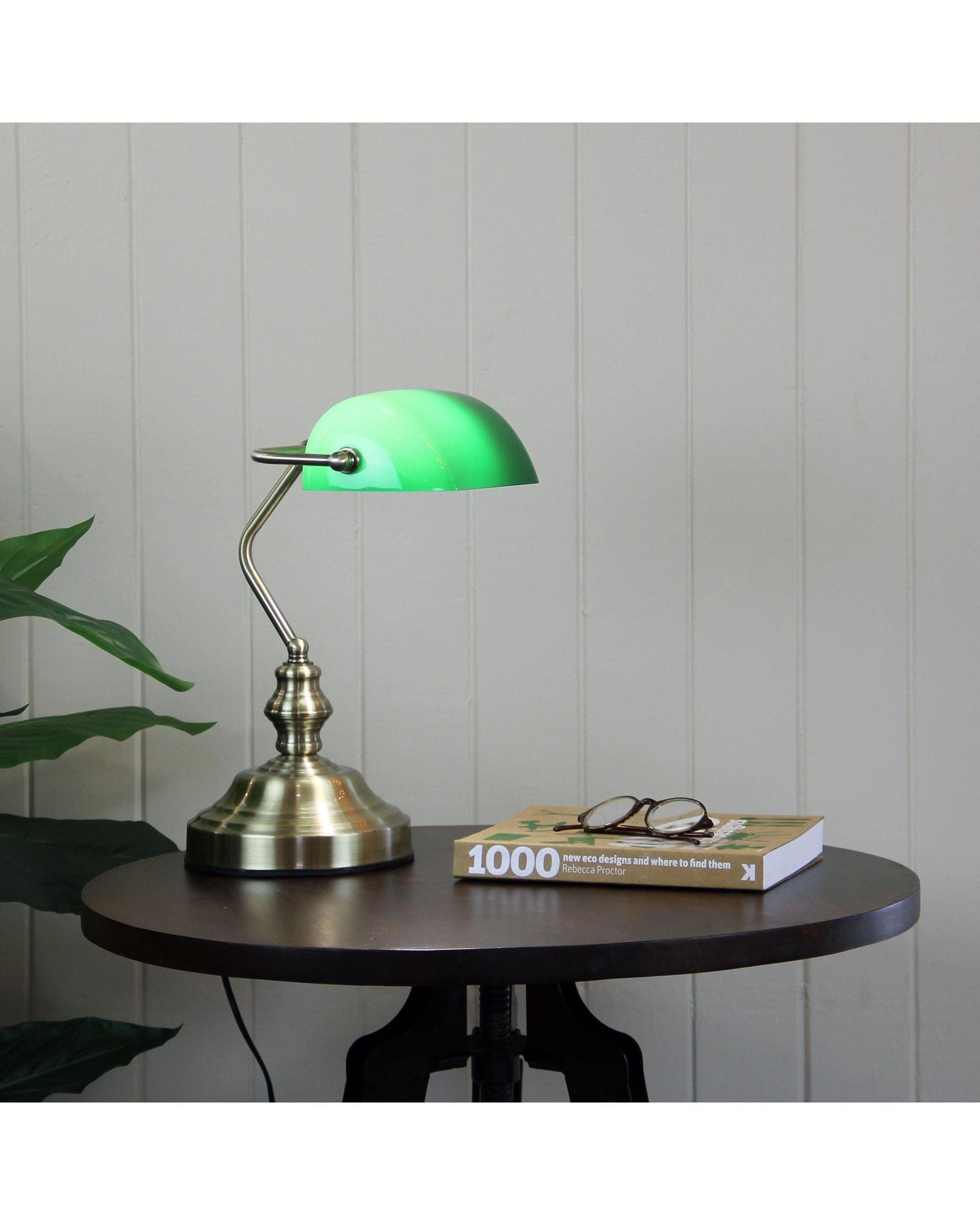 Oriel Lighting Lamp BANKERS TOUCH ON/OFF Touch Lamp Antique Brass