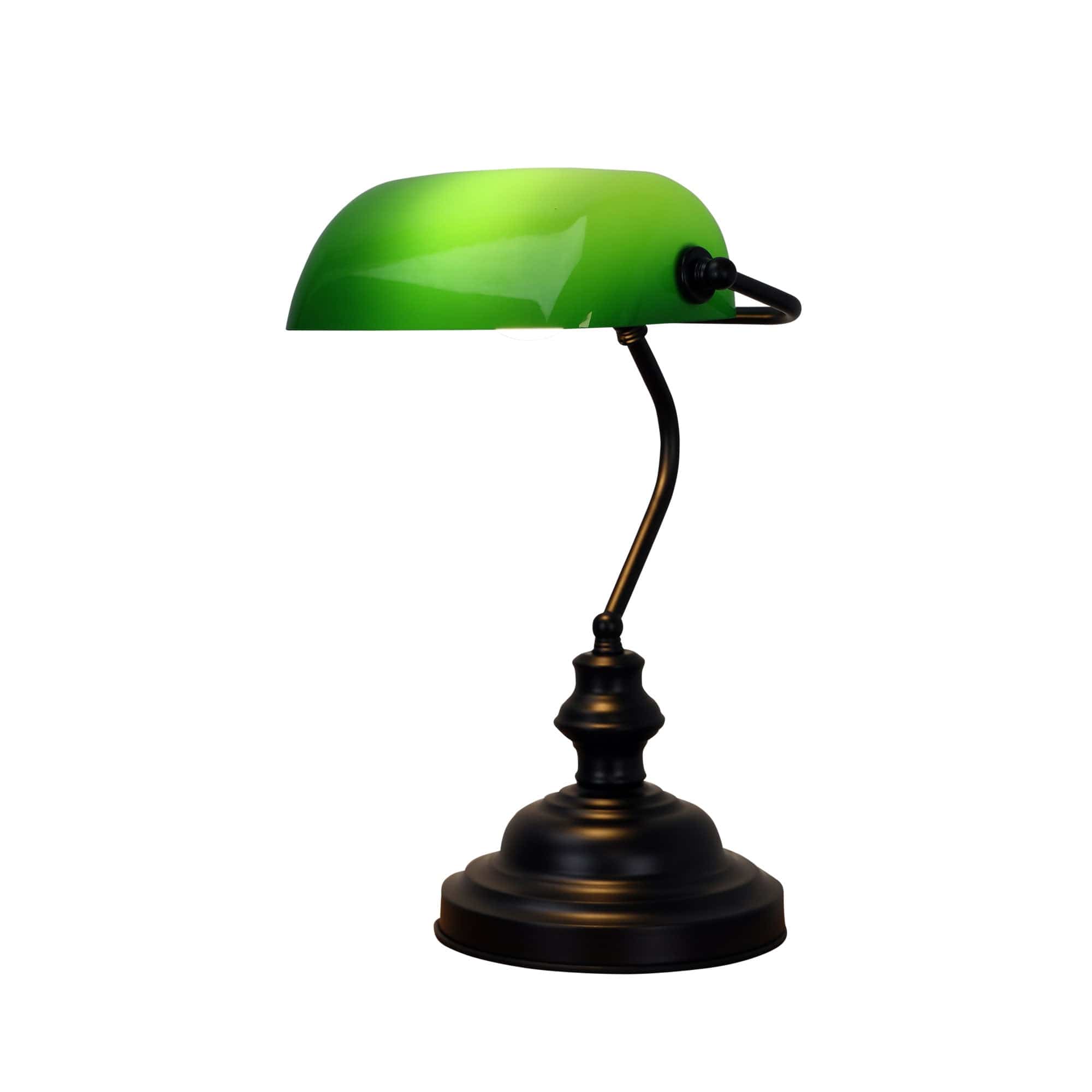 Oriel Lighting Lamp BANKERS TOUCH ON/OFF Touch Lamp Black