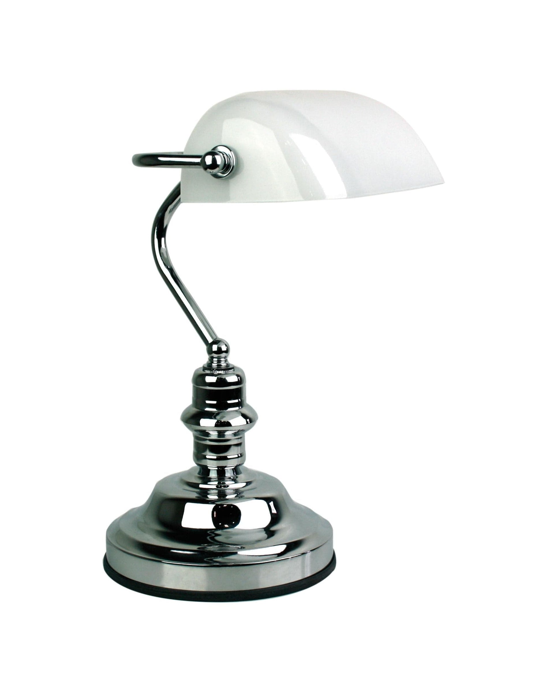 Oriel Lighting Lamp BANKERS TOUCH ON/OFF Touch Lamp Bright Chrome