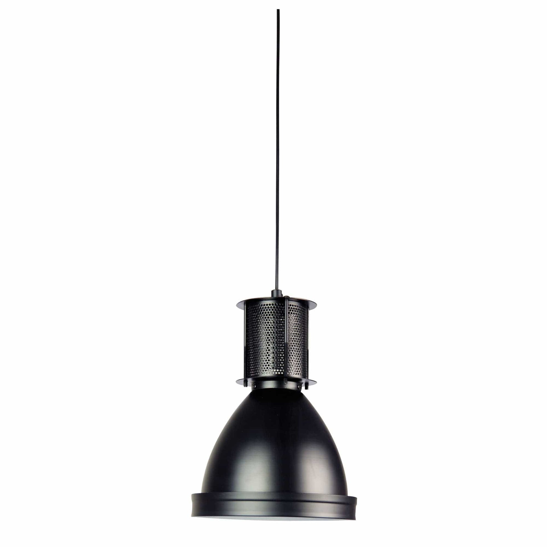 Oriel Lighting Lamp BAY.19 Pendant Light Black Retro Industrial Single Pendant