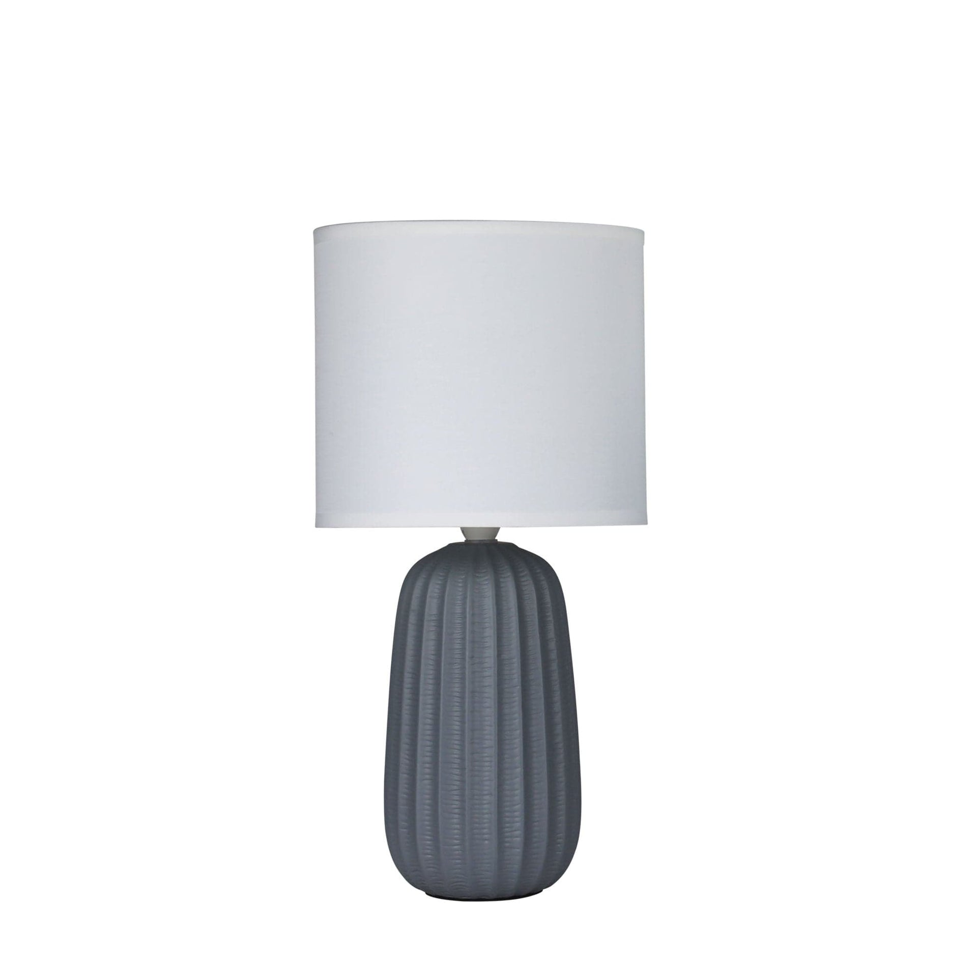 Oriel Lighting Lamp BENJY.20 Grey Ceramic Table Lamp