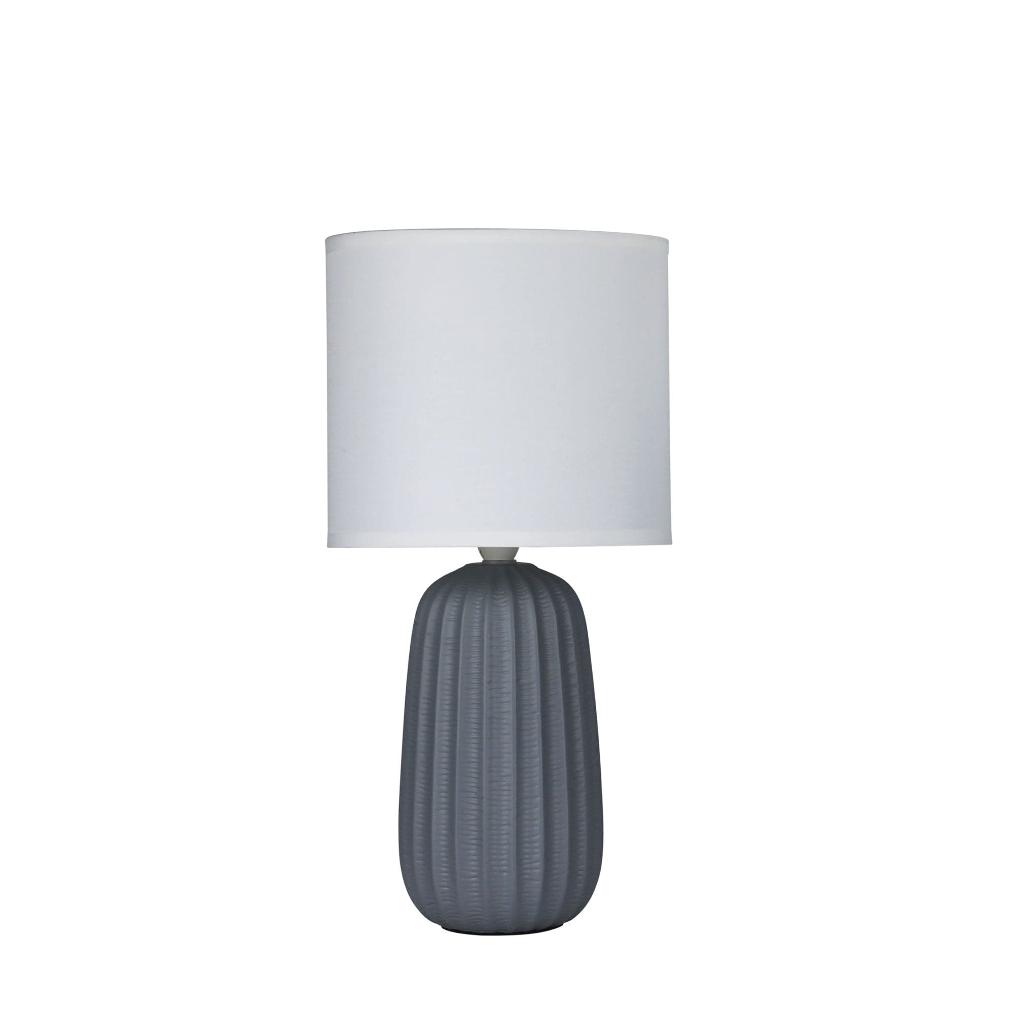 Oriel Lighting Lamp BENJY.20 Grey Ceramic Table Lamp