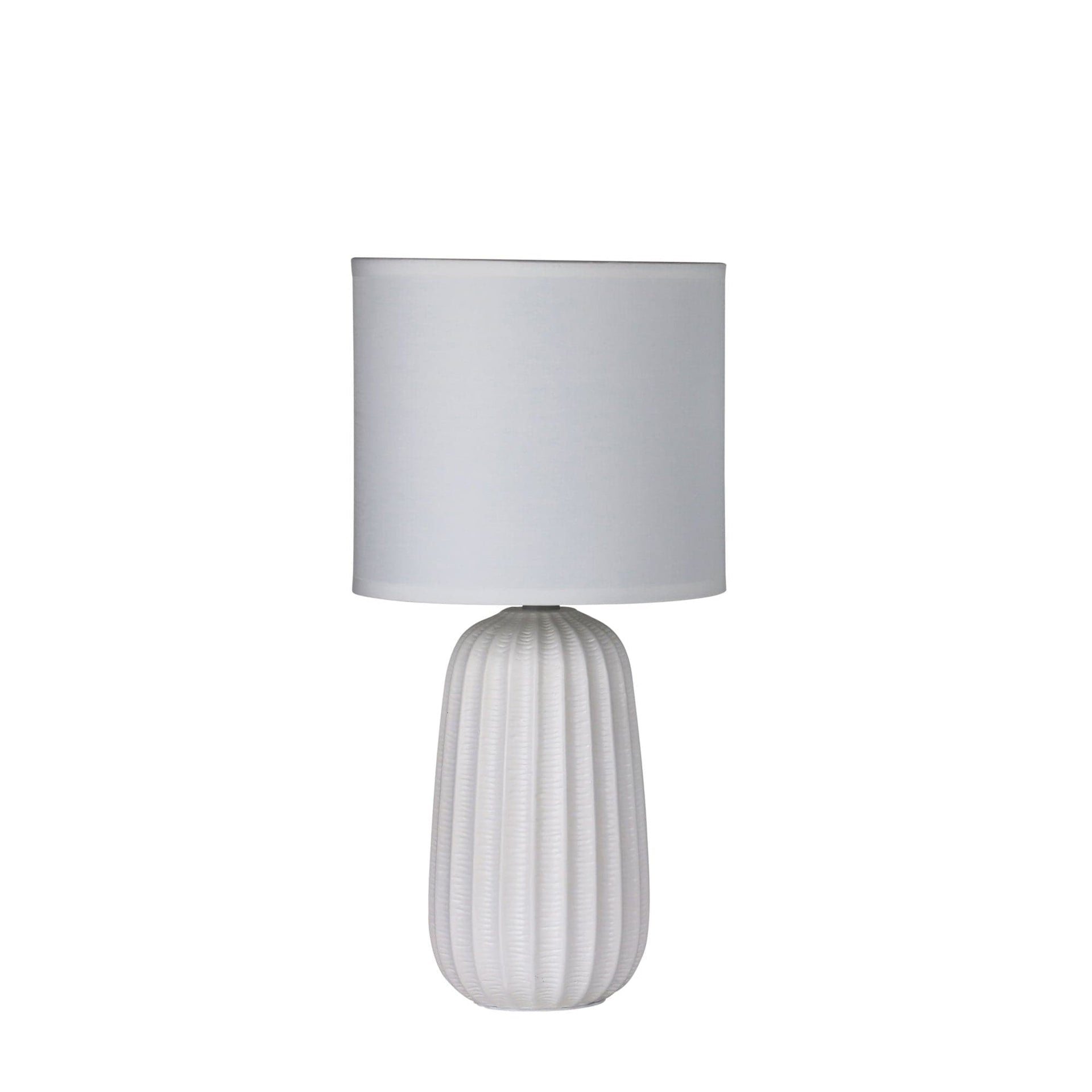 Oriel Lighting Lamp BENJY.20 White Ceramic Table Lamp
