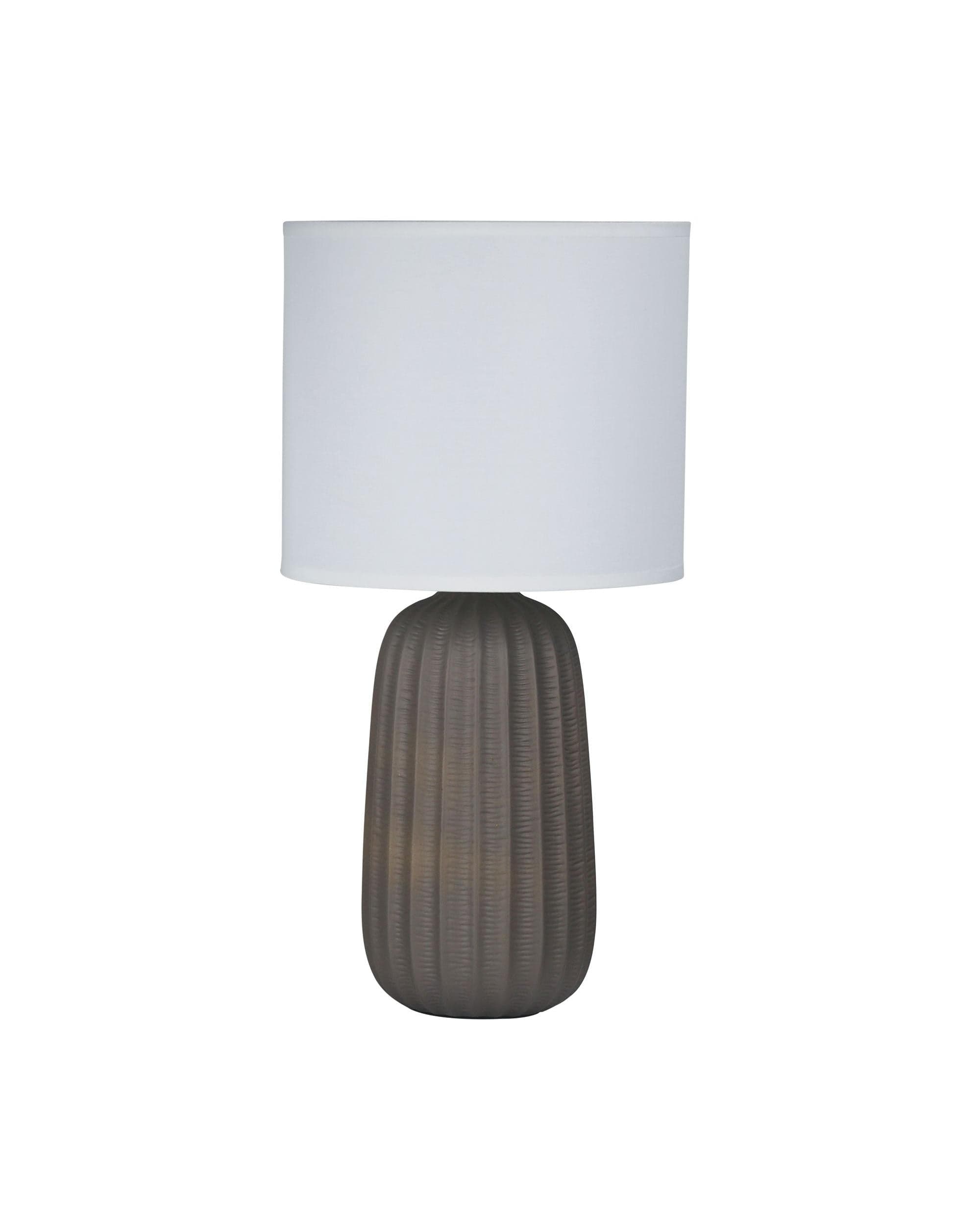 Oriel Lighting Lamp BENJY.25 Taupe Ceramic Table Lamp