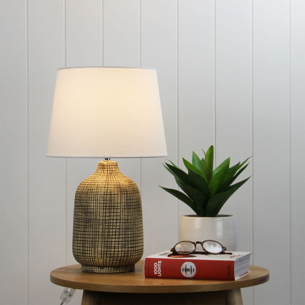 Oriel Lighting Lamp BISCAY Complete Ceramic Table Lamp