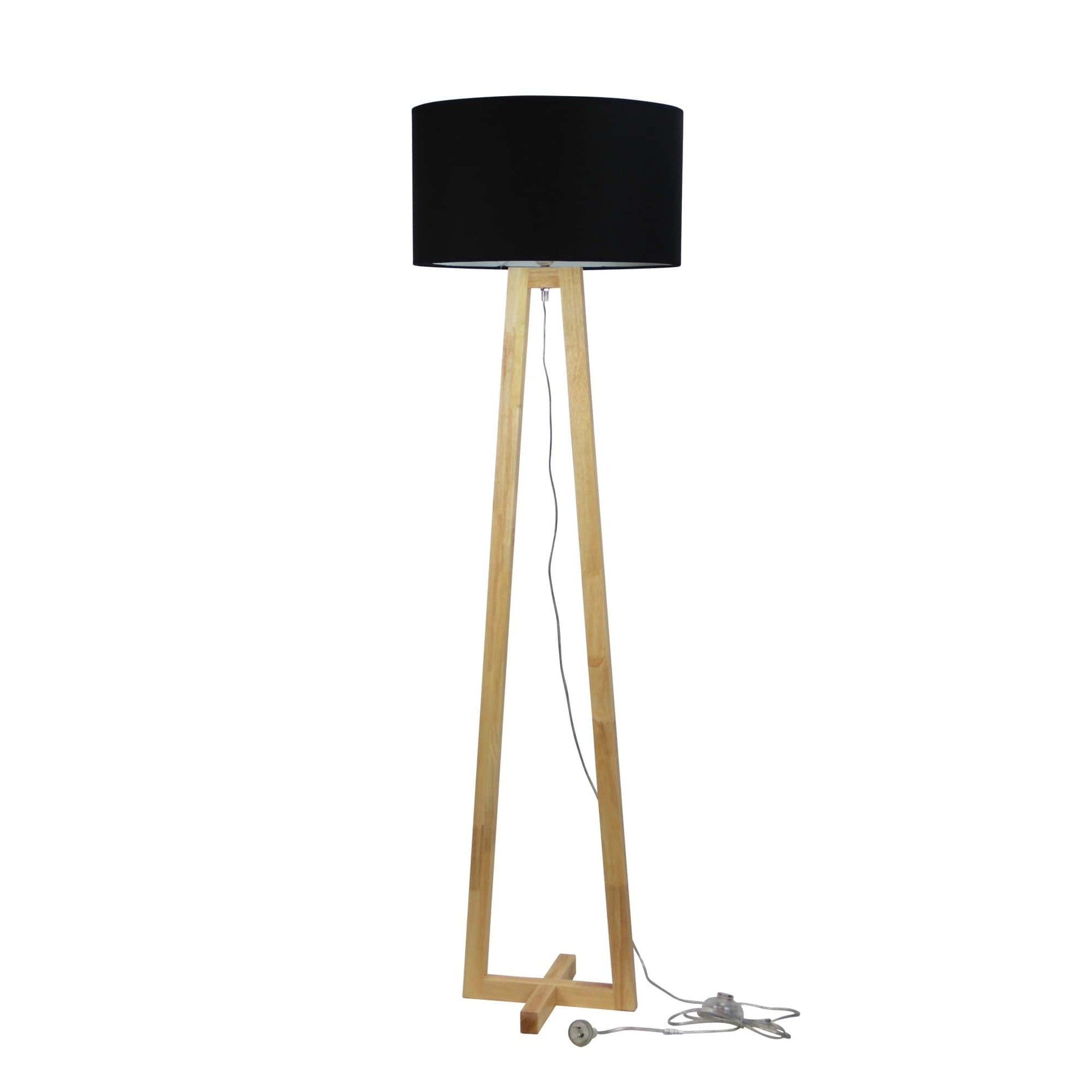 Oriel Lighting Lamp Black Scandi Floor Lamp