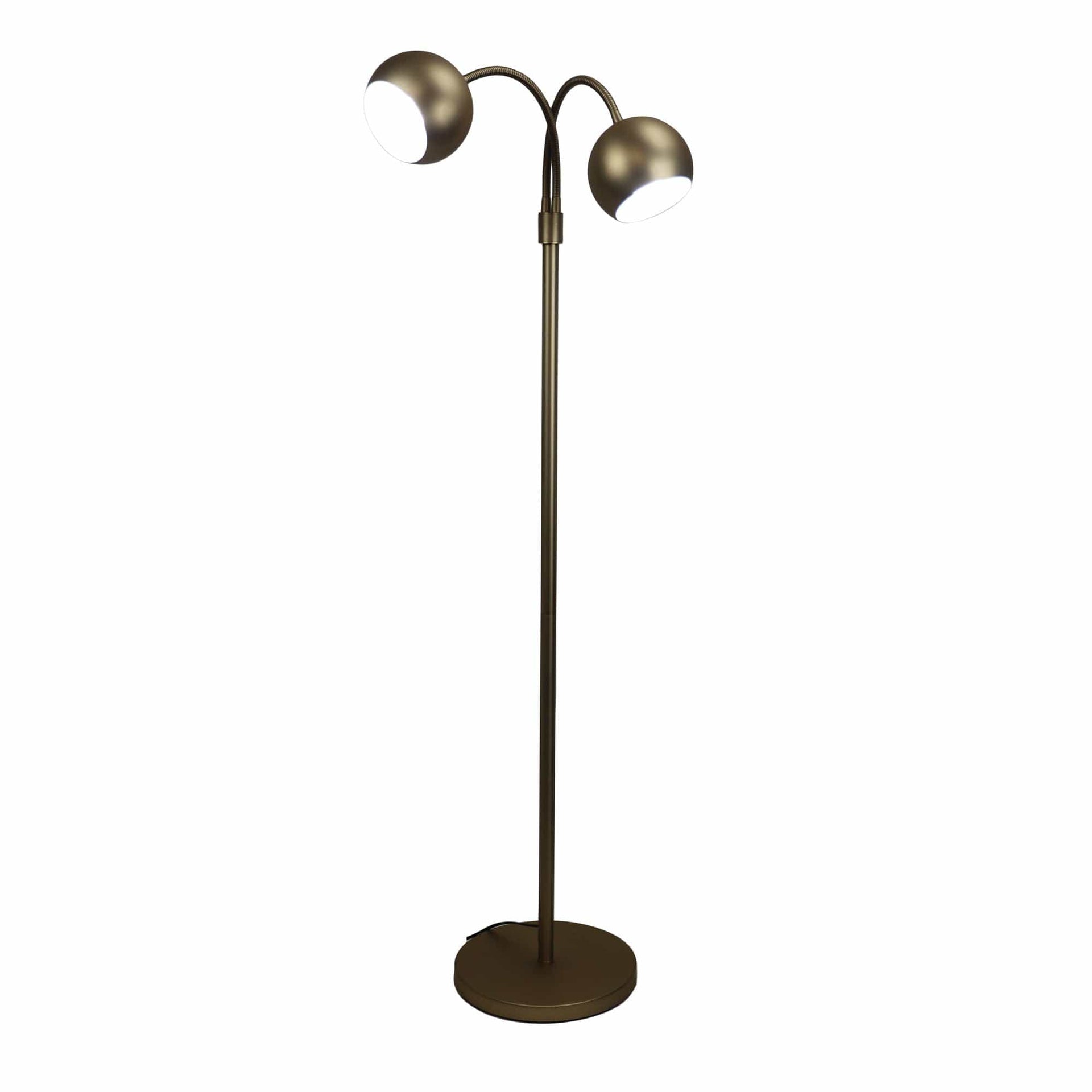 Oriel Lighting Lamp BOBO Twin Flexible Neck Bronze Finish