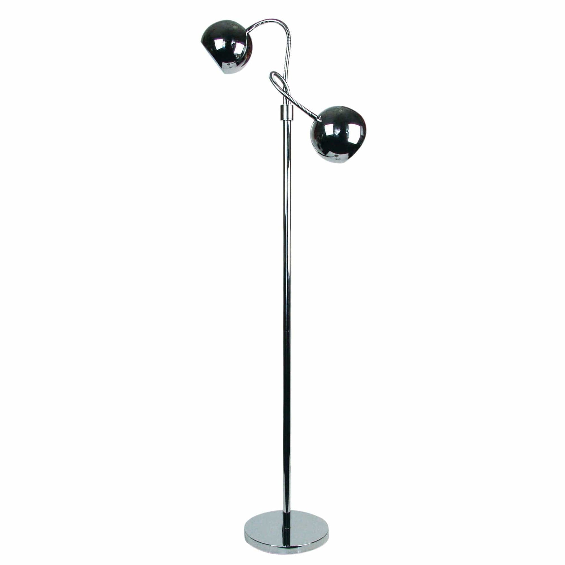 Oriel Lighting Lamp BOBO Twin Flexible Neck Chrome Finish