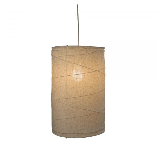 Oriel Lighting Lamp BOHEME.30 Pendant Light Flax linen shade