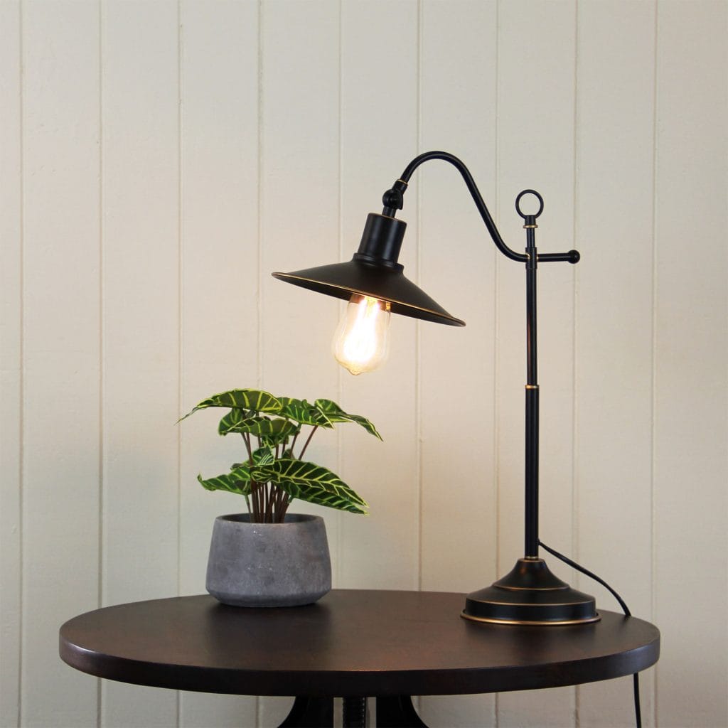 Oriel Lighting Lamp BOSTON TABLE LAMP Retro Insutrial Table or Desk Lamp