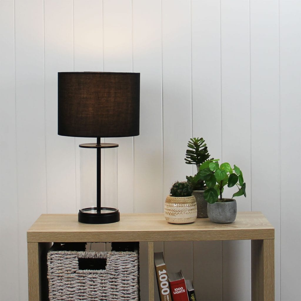 Oriel Lighting Lamp BRITT Complete Glass Table Lamp
