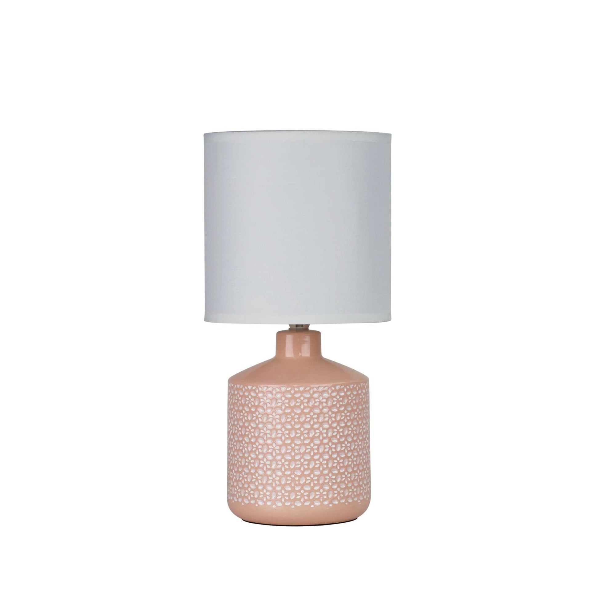 Oriel Lighting Lamp CELIA Pink Ceramic Table Lamp