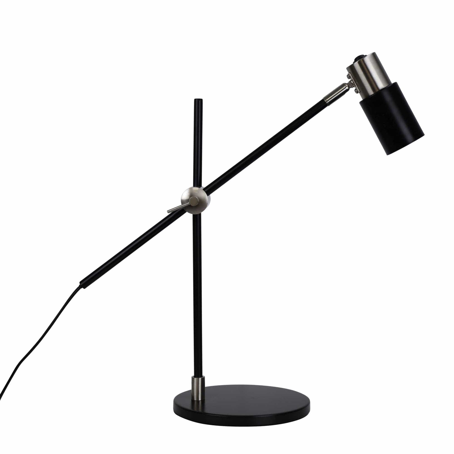 Oriel Lighting Lamp CHARLIE LED GU10 Desk Lamp Brushed Chrome