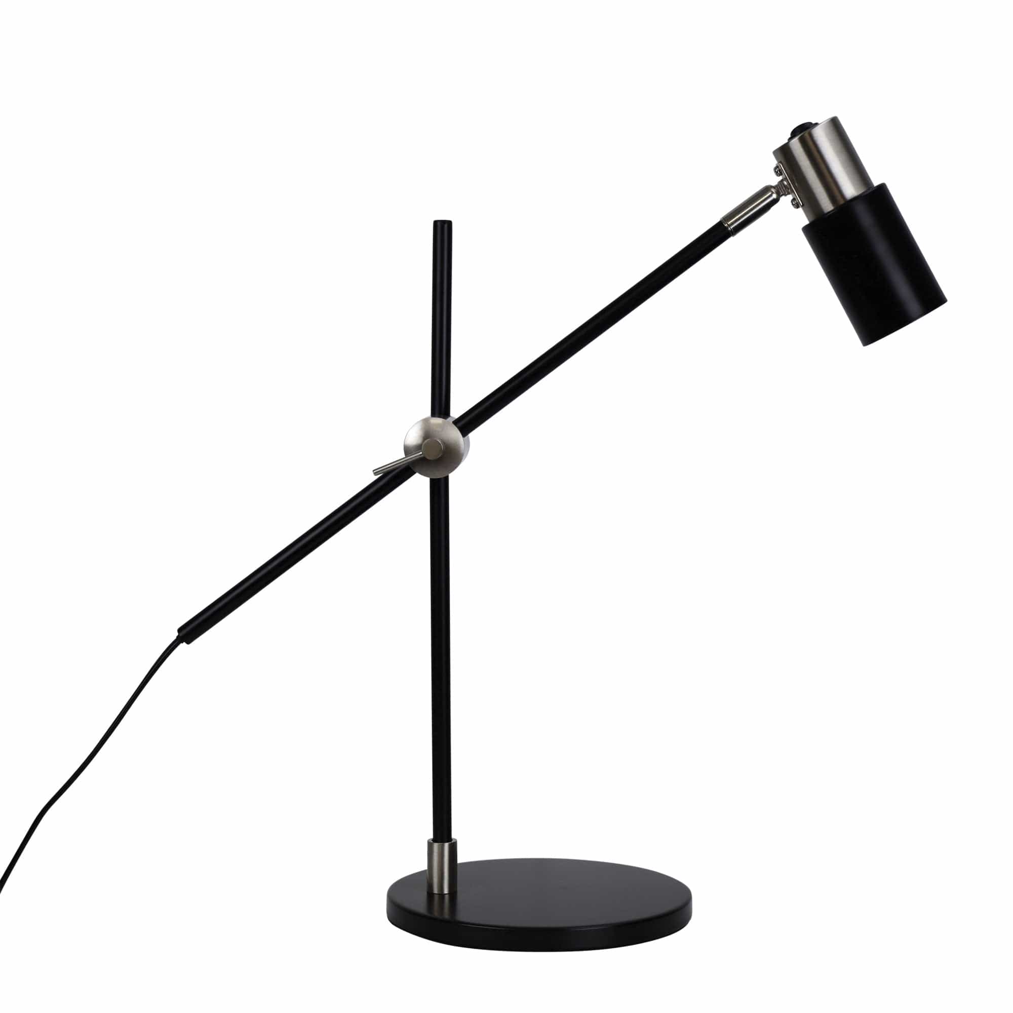 Oriel Lighting Lamp CHARLIE LED GU10 Desk Lamp Brushed Chrome