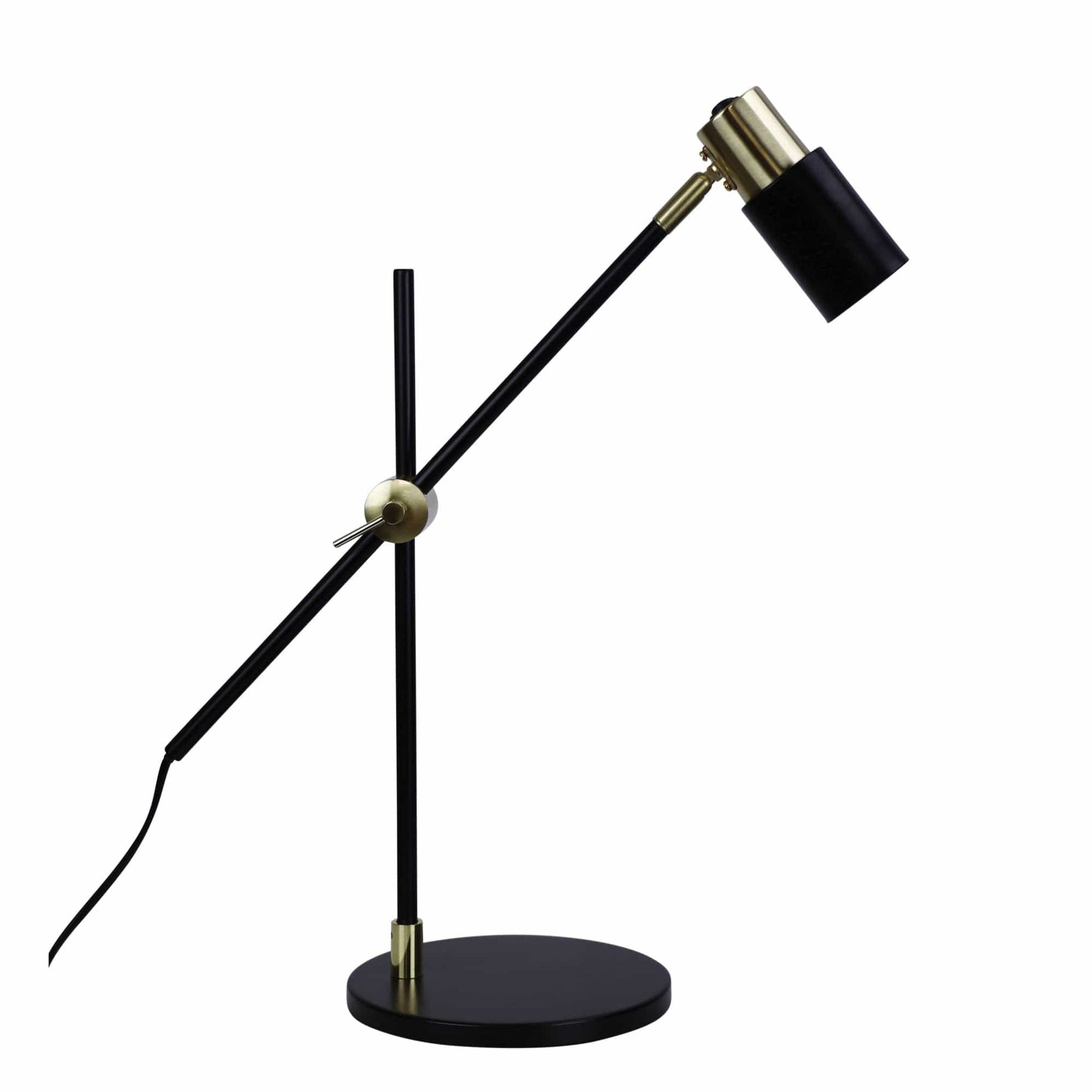Oriel Lighting Lamp CHARLIE LED GU10 Desk Lamp Satin Brass