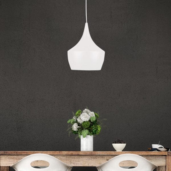 Oriel Lighting Lamp CHINO 3 Urban Retro Styled Pendant in White
