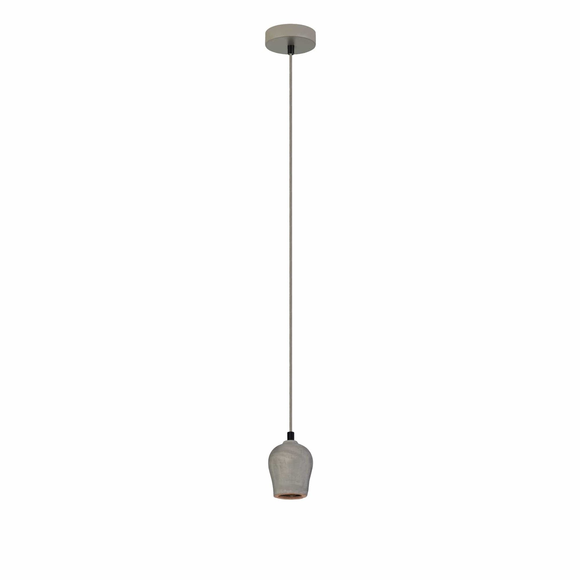 Oriel Lighting Lamp CHUNK Urban Concrete Pendant Suspension 180cm