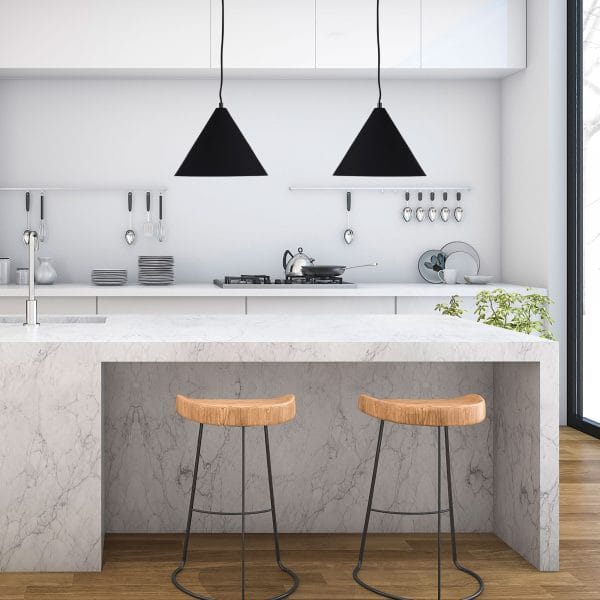 Oriel Lighting Lamp CONIC.28 Stylish Conical Black Pendant