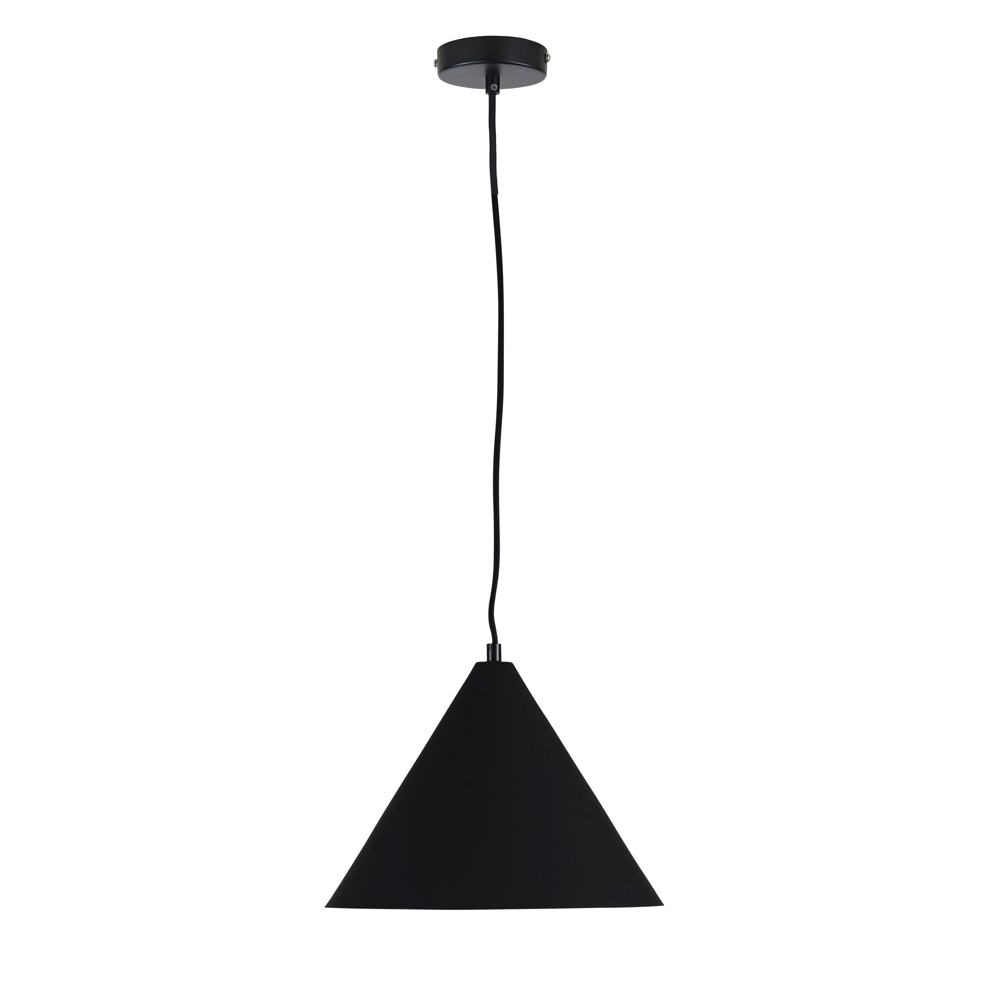 Oriel Lighting Lamp CONIC.28 Stylish Conical Black Pendant