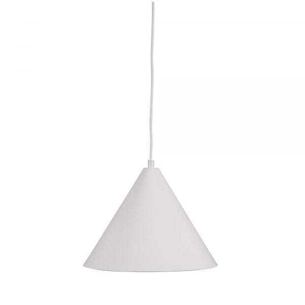 Oriel Lighting Lamp CONIC.28 Stylish Conical White Pendant