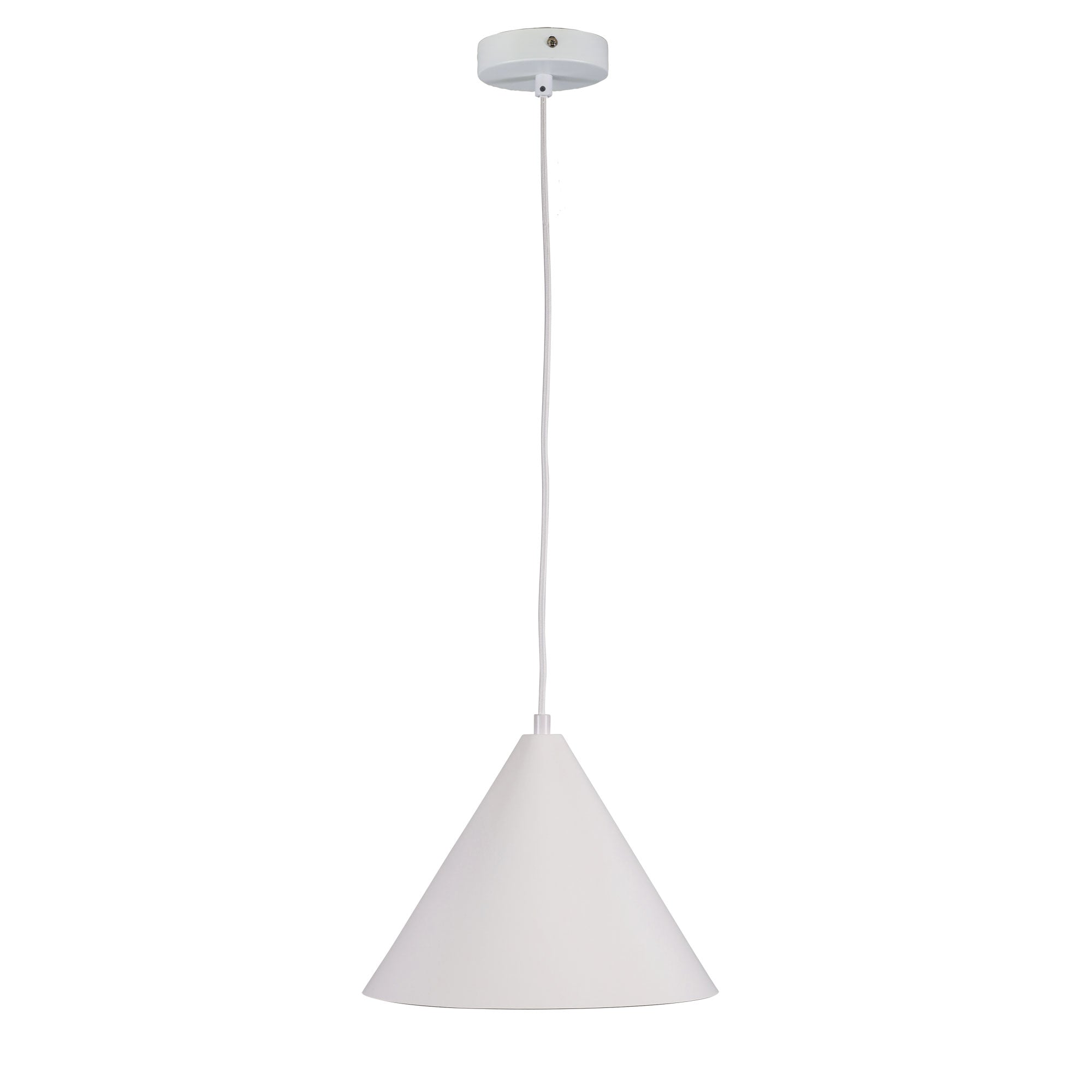 Oriel Lighting Lamp CONIC.28 Stylish Conical White Pendant