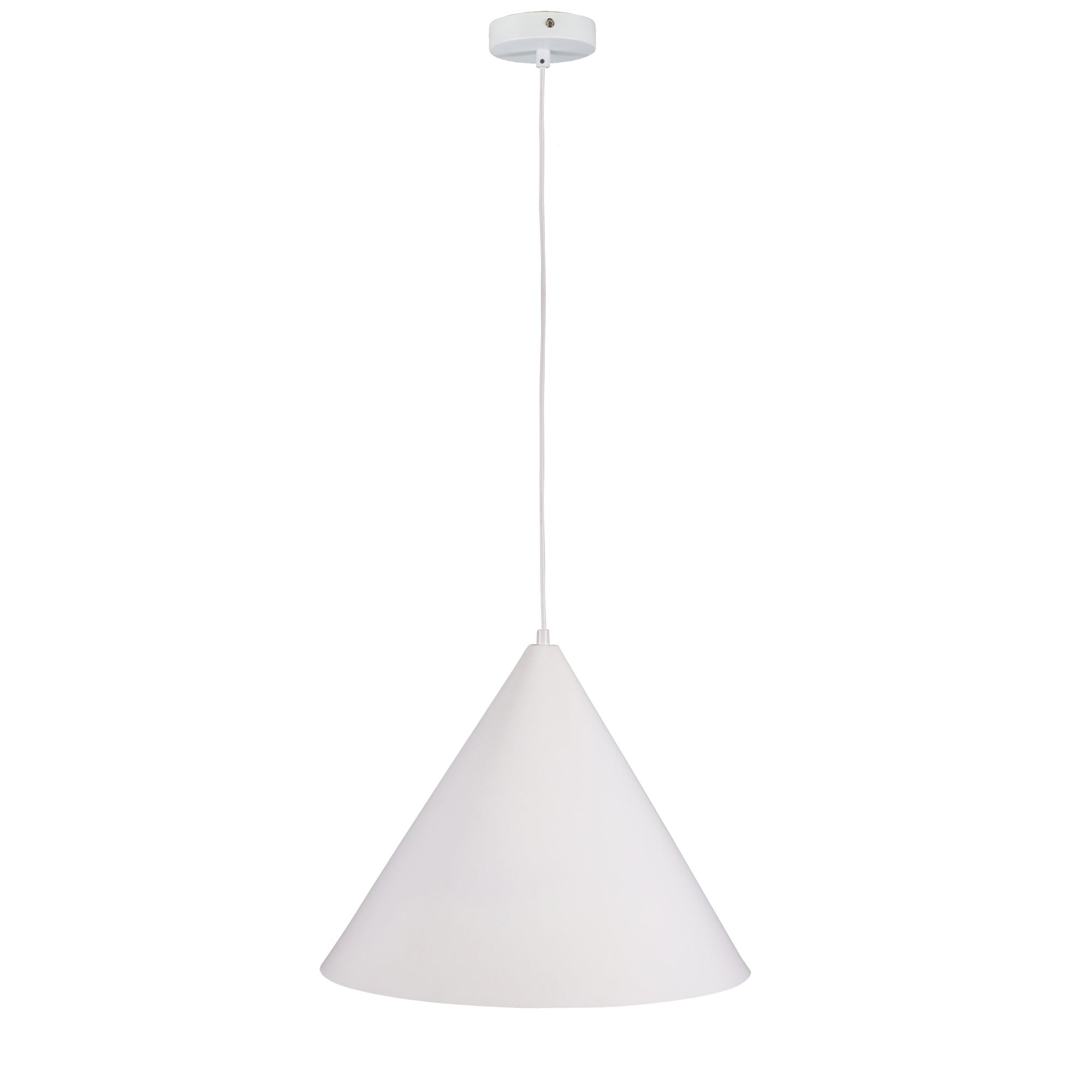 Oriel Lighting Lamp CONIC.45 Stylish Conical White Pendant