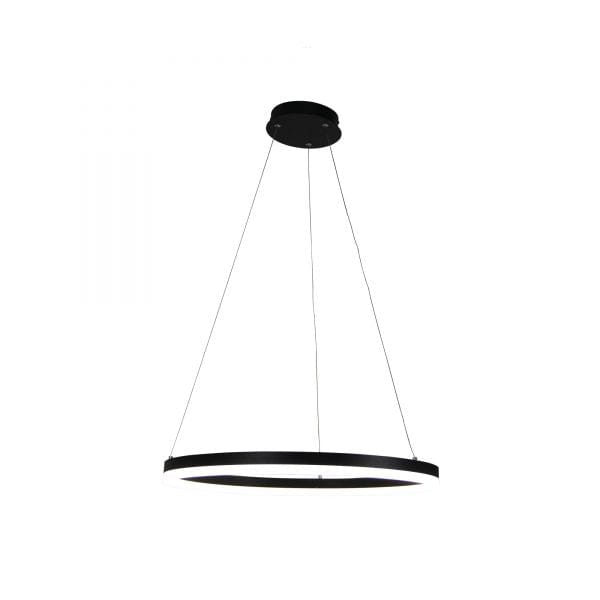 Oriel Lighting Lamp CRONUS.60 Modern LED Halo Pendant Black