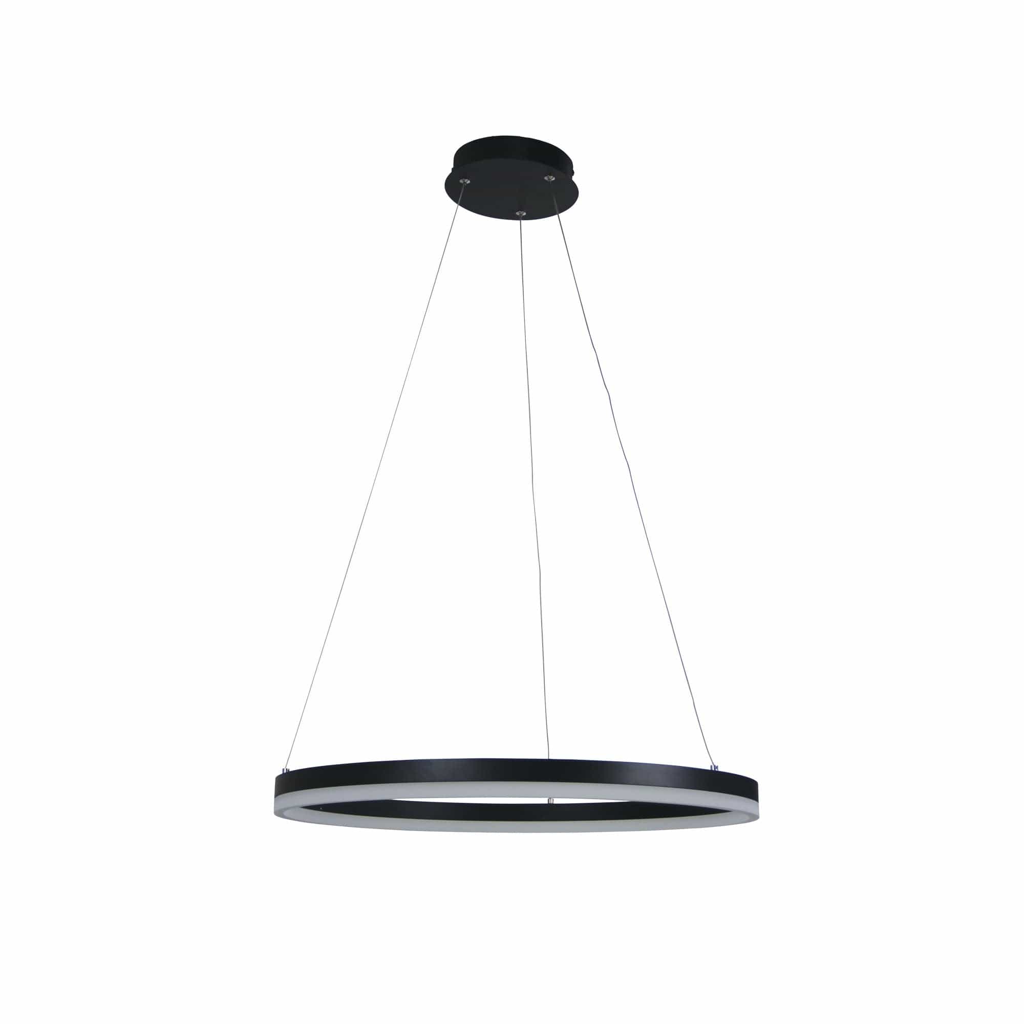 Oriel Lighting Lamp CRONUS.60 Modern LED Halo Pendant Black