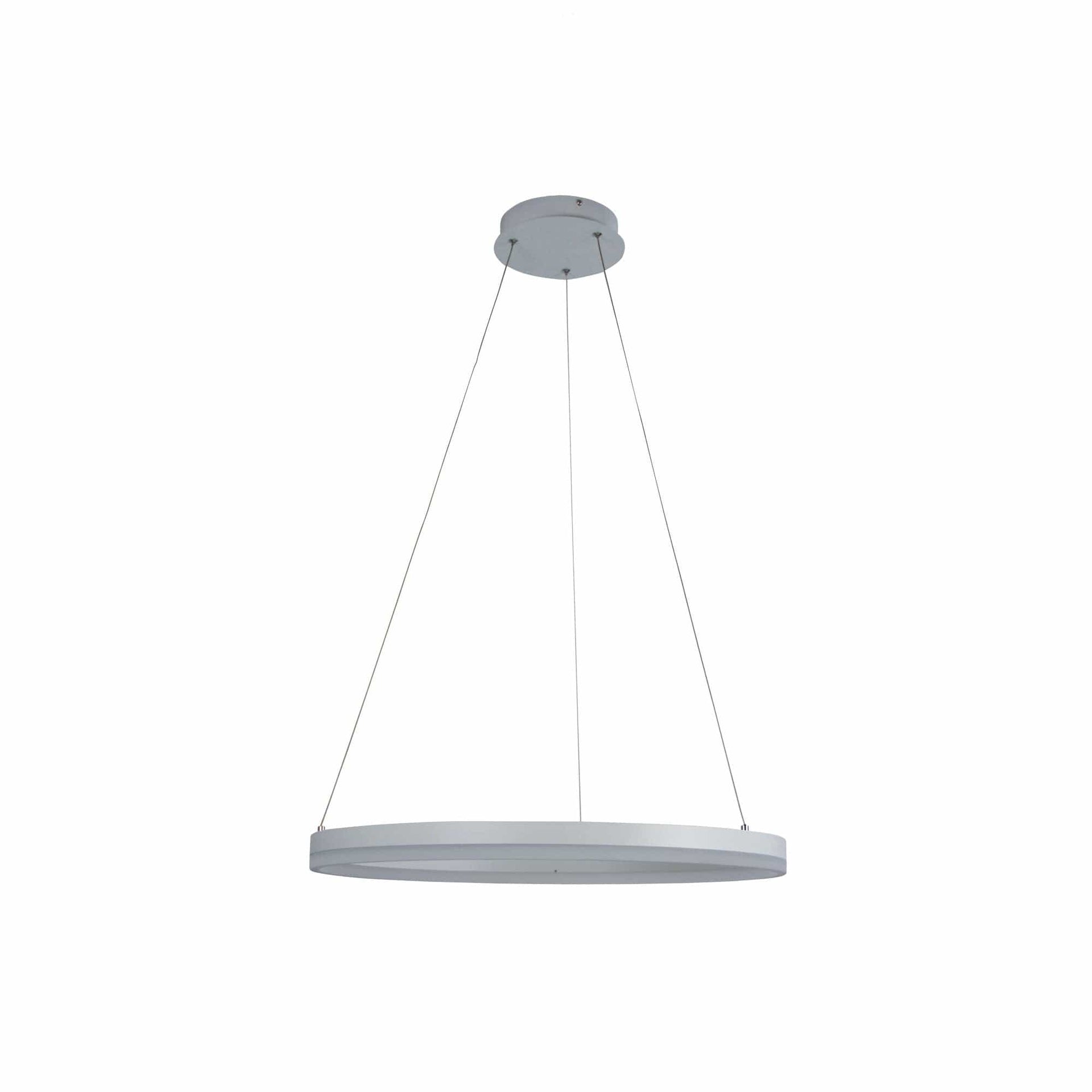 Oriel Lighting Lamp CRONUS.60 Modern LED Halo Pendant White